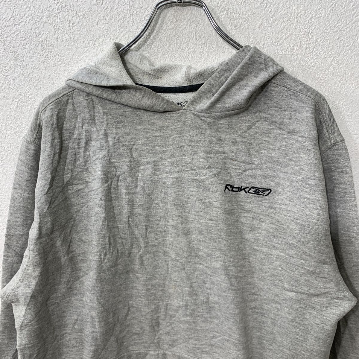 Reebok ロゴスウェット パーカー XL グレー リーボック