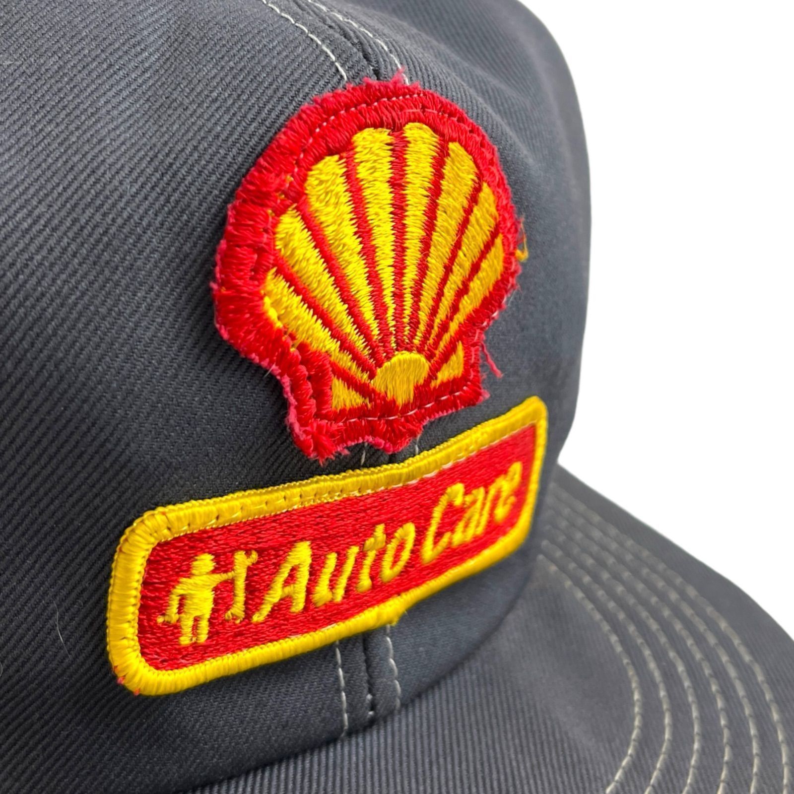 SHELL メッシュキャップ トラッカーキャップ ワッペン 90s AZ54