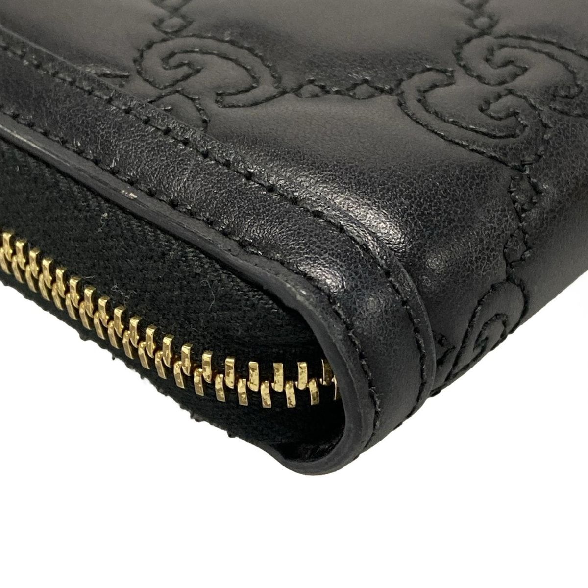 GUCCI(グッチ) 長財布 GGマトラッセ 723784 黒 ラウンド