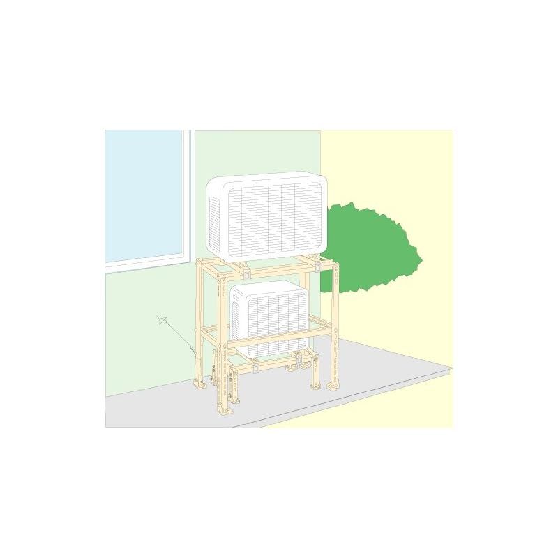 日晴金属 クーラーキヤッチャー 平地二段 アイボリー C-WG 1 LLC-HASEGAWATOSO_COM