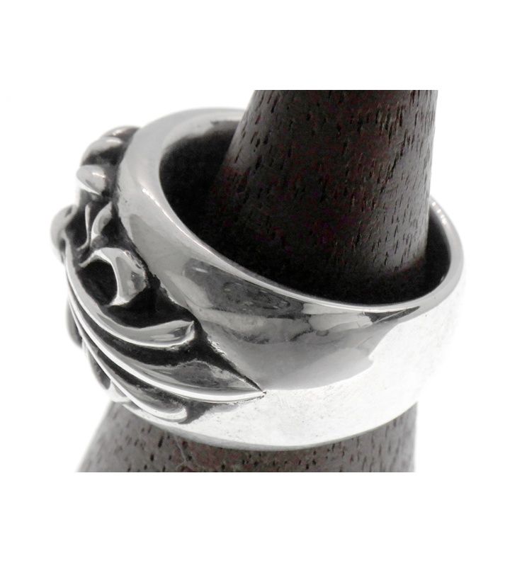 クロムハーツ CHROME HEARTS FLRL CRS フローラル クロス シルバー リング 42858