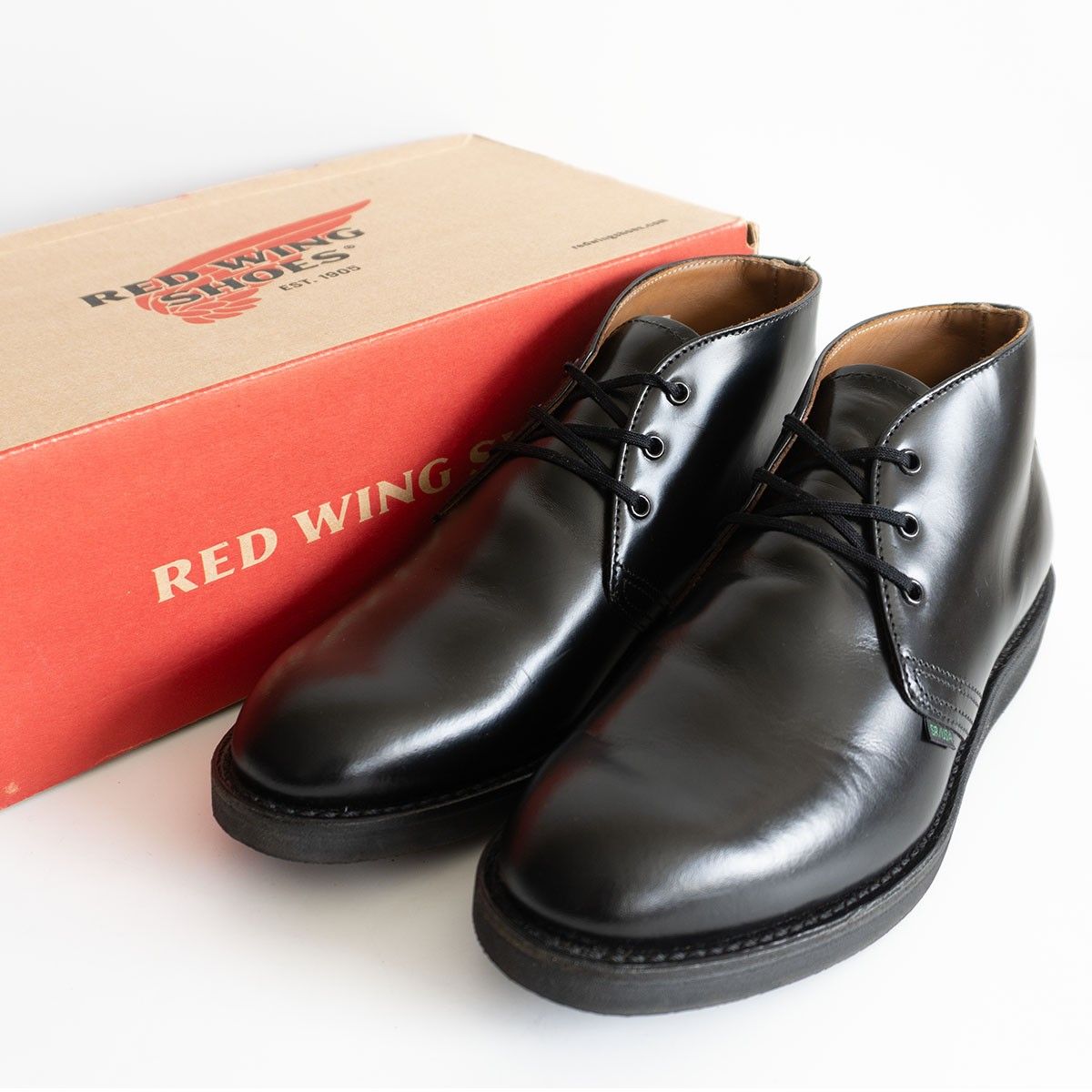 LUMI Red Wing Shoes 9196 8D 箱付き Red Wing Shoes 9196 ブラック チャッカブーツ 8D 箱付き LUMI Red
