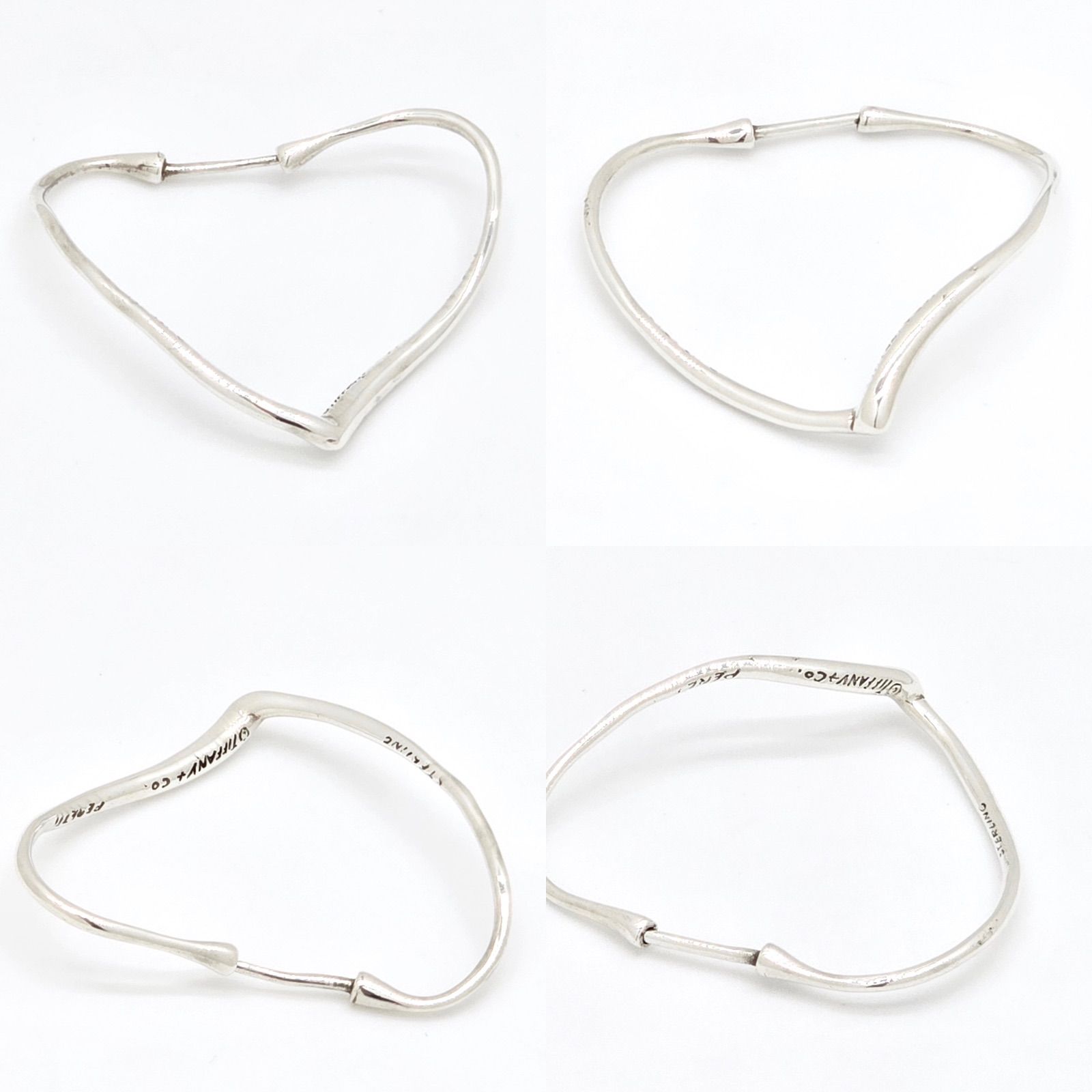 ティファニー　オープンハート　フープピアス　スモール　シルバー　エルサペレッティ ティファニー TIFFANY&CO 19431347 エルサ・ペレッティ オープン