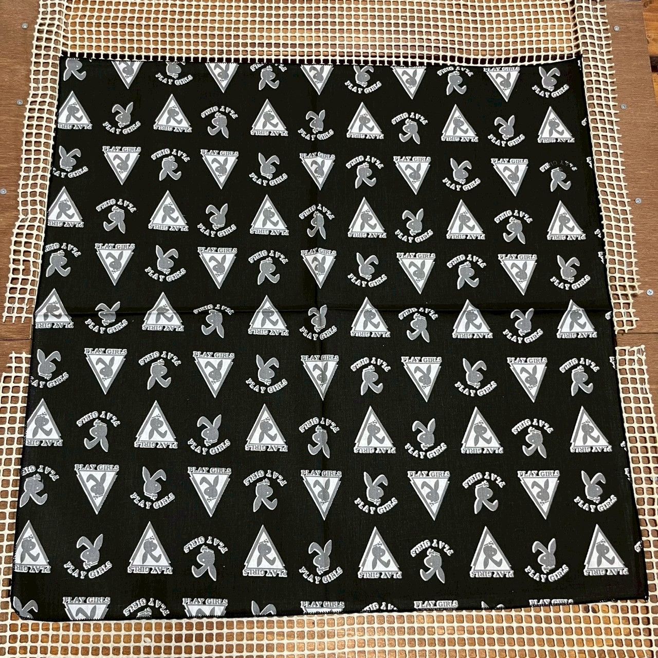 JJJ バンダナ ビンテージ 小物アクセサリー ブラック シンプル BINDU ビンドゥー バンダナ ユニセックス bandana ハンカチ
