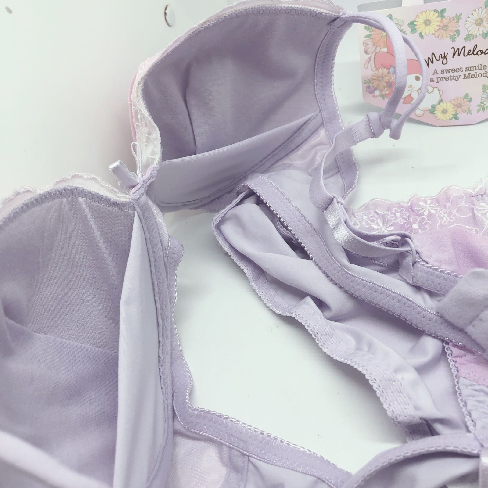 ゆなリゾフラマイメロ専用 マイメロディ - 真夜中のメロクロ カップ付きインナーの通販 by
