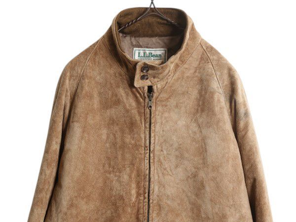 エルエルビーンLL Bean ヌバックレザージャケット　80s 90s お得なクーポン配布中!】 80s USA製 エルエルビーン 本革 ヌバック
