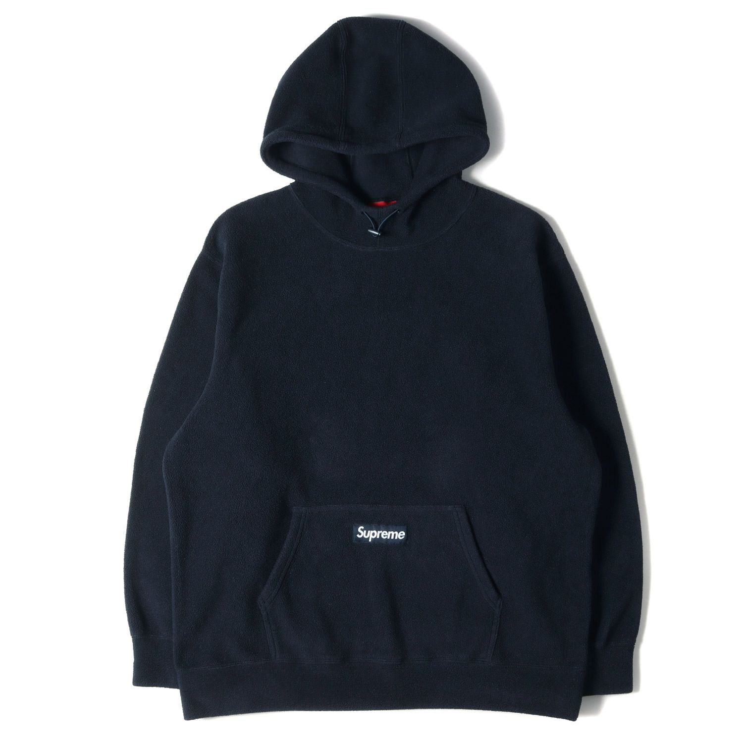 supremeシュプリーム パーカー HoodedフーディーネイビーXL-