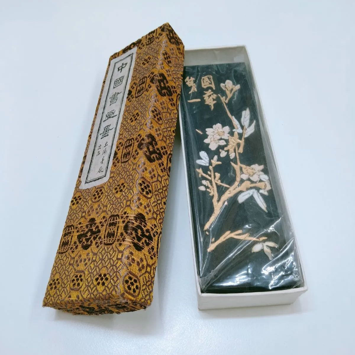 ♥品 中国 古墨 上海墨廠 鉄斎翁書画宝墨 油煙 一〇一 SNA