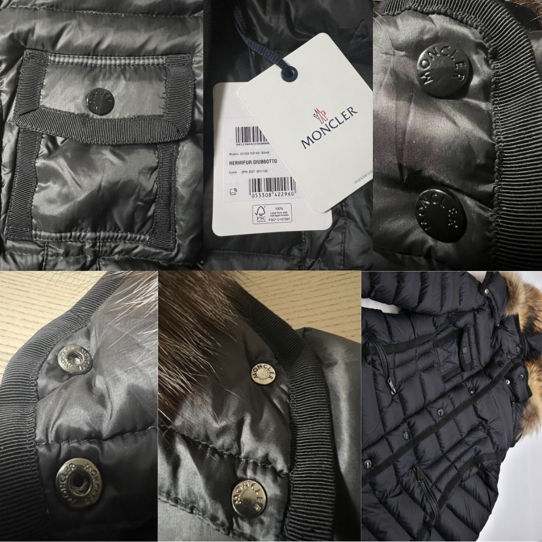 ☆未使用タグ付き☆ MONCLER Hermifur ダウンジャケット フォックス 