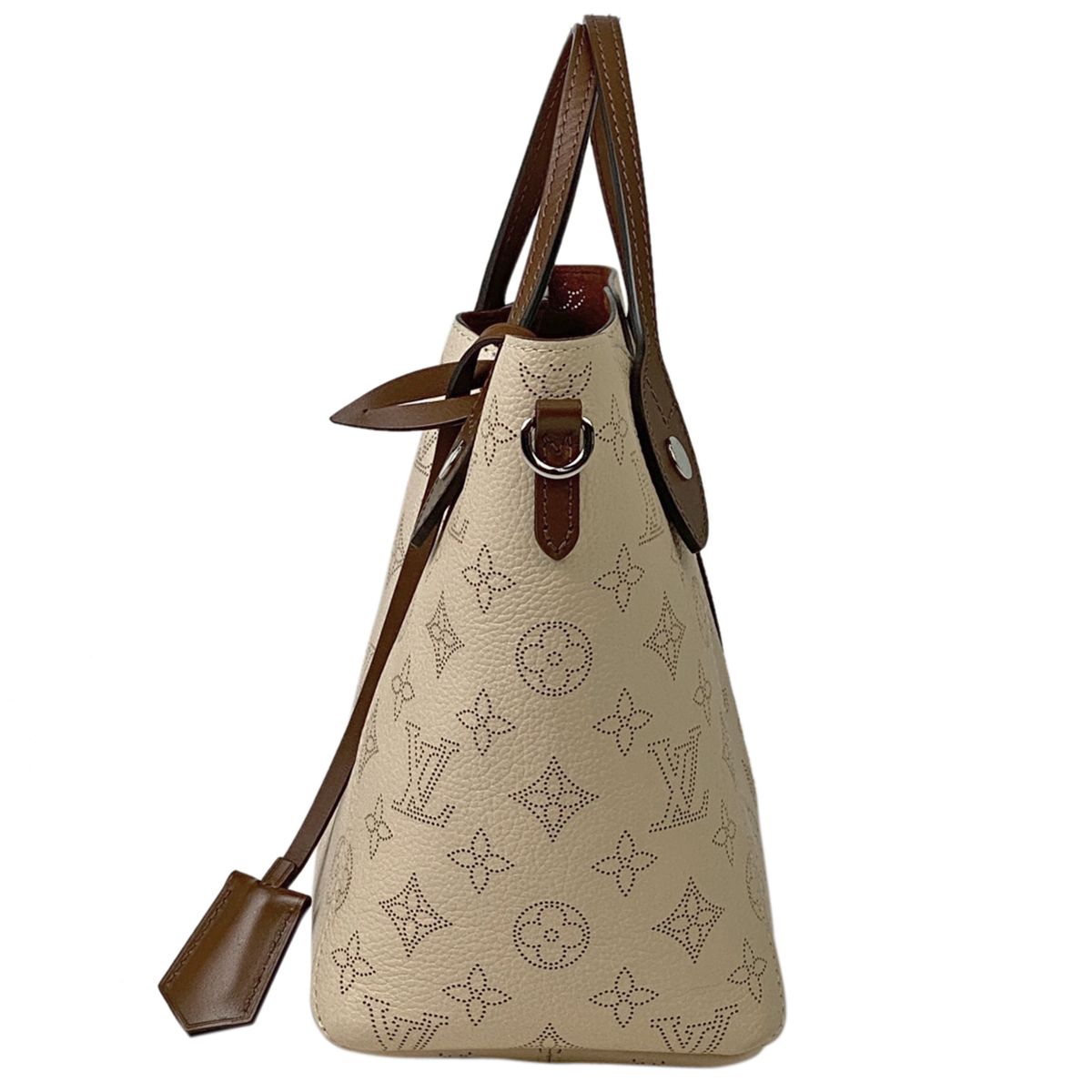 M51950 Louis Vuitton Mahina Leather Hina PM-Crème Beige