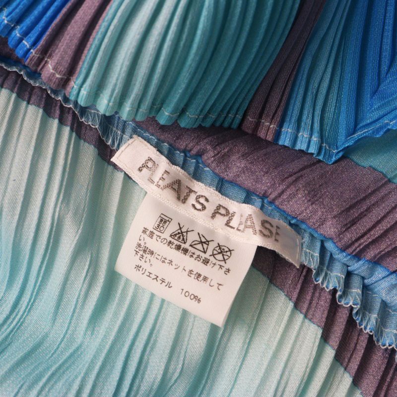 美品　プリーツプリーズ　カットソー　グラデーション 美品 プリーツプリーズ イッセイミヤケ PLEATS PLEASE ISSEY