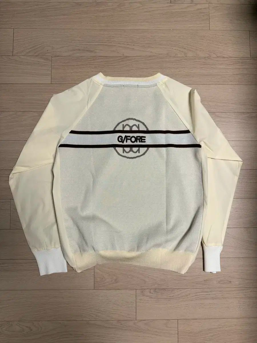 G FORE Vネック ウーブン ミックス ニットTシャツ Mサイズ