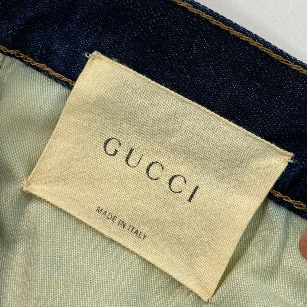 GUCCI グッチ 417288 デニムパンツ ネイビー系 25 [240101403668