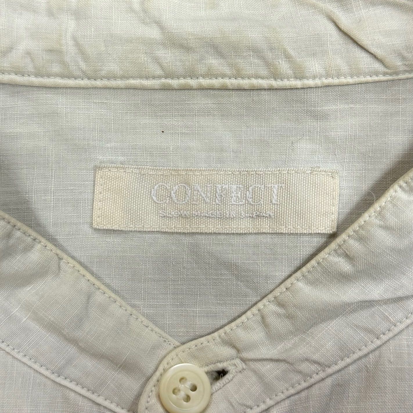 nest Robe CONFECTリネンシャツ グレー 麻100% M nest Robe CONFECT