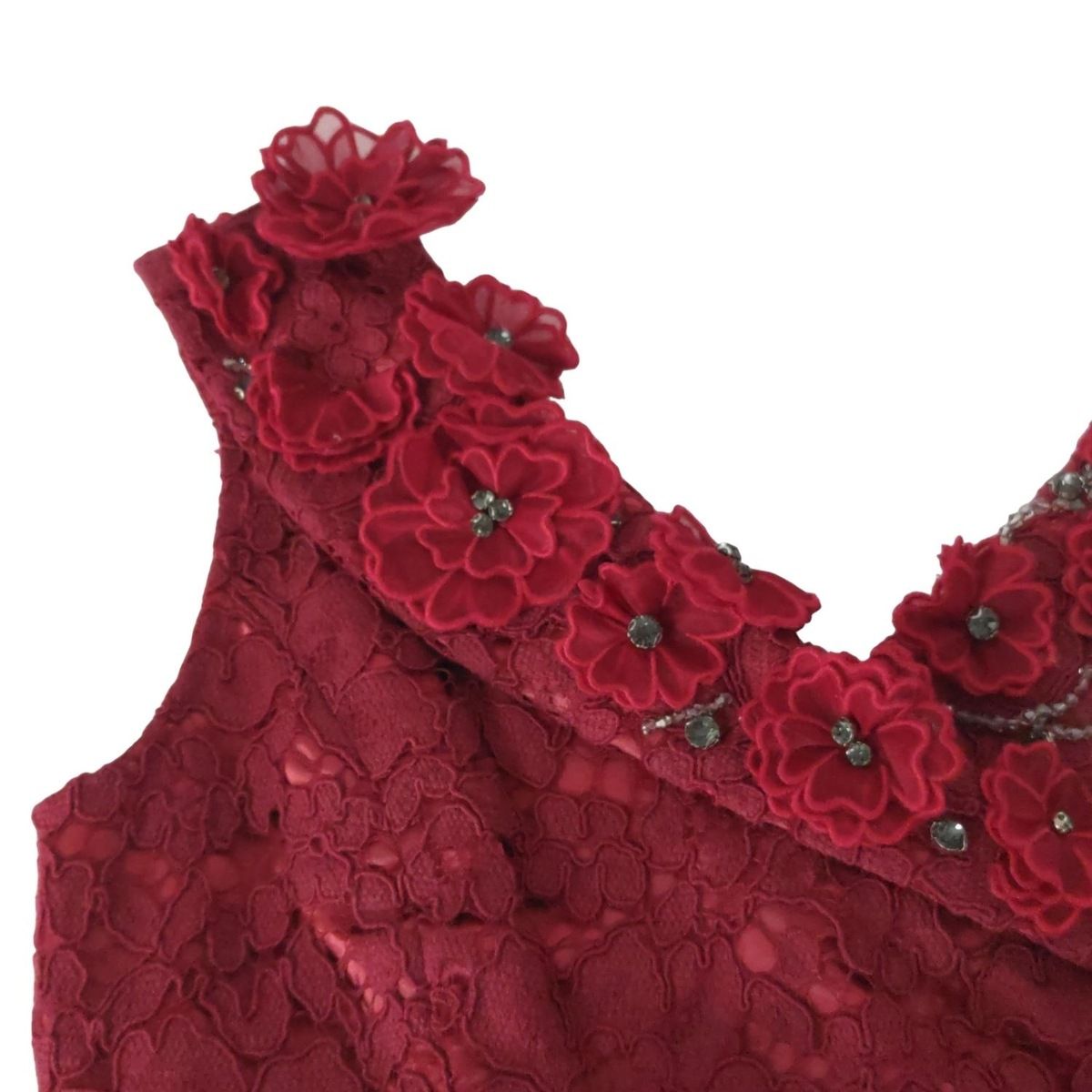 グレースコンチネンタル ビジューフラワーワンピース38 ビジュー