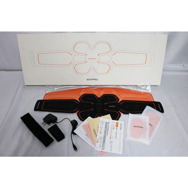 △MTG SIXPAD Abs Belt シックスパッド アブズベルト S|M|Lサイズ ジェルシート付き 元箱あり