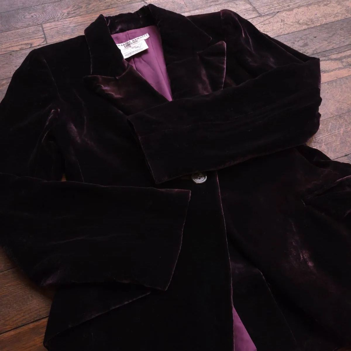 KATHARINE HAMNETT LONDON キャサリンハムネット ベロアジャケット