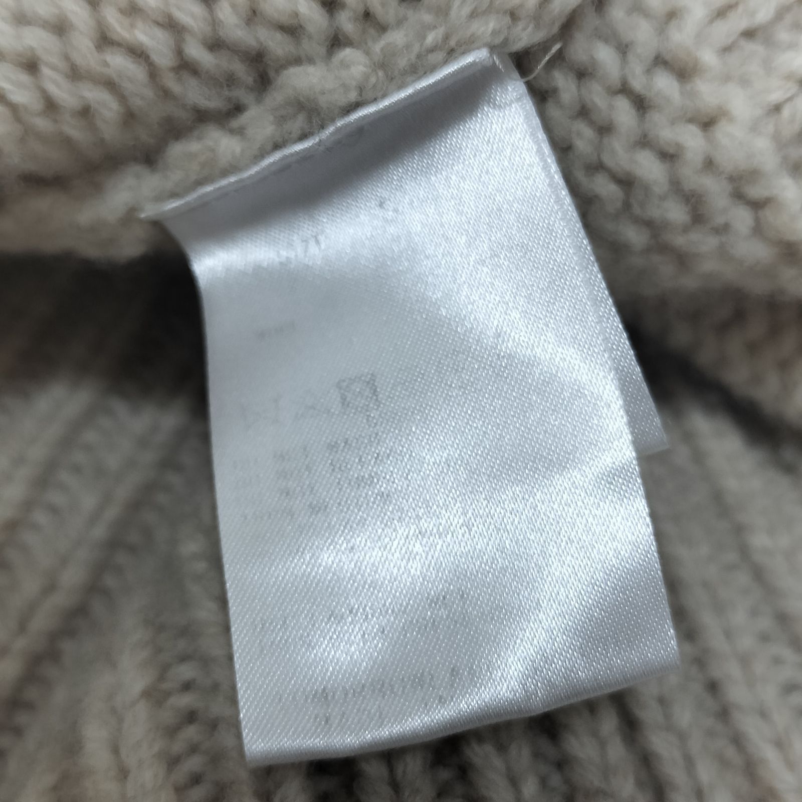 GALERIE VIE ギャルリーヴィー ファインウール クルーネックプルオーバー S ベージュ ウール100 WWW_OLIVIERBERNSTEIN_COM