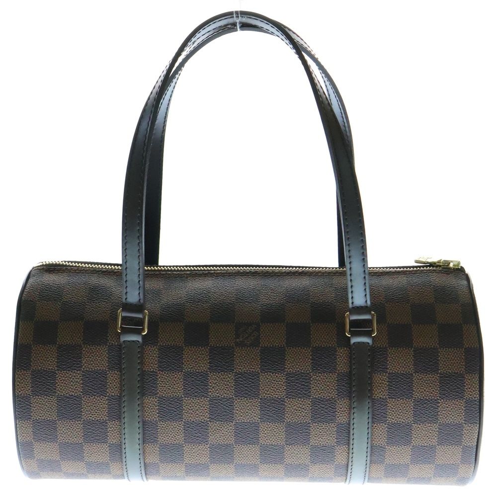 LOUIS VUITTON◇1)パピヨン30_ダミエ・エベヌ_BRW/PVC/BRW LOUIS
