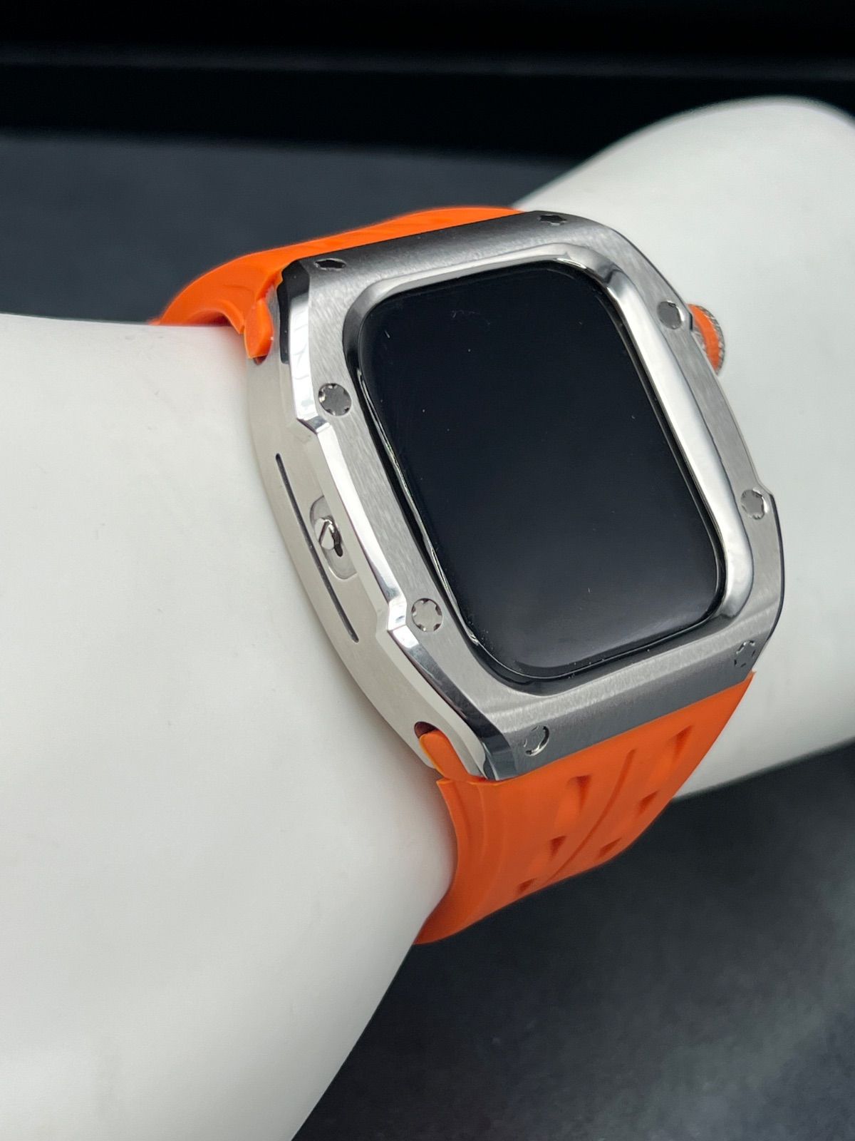 シルバーアップルウォッチ ステンレス