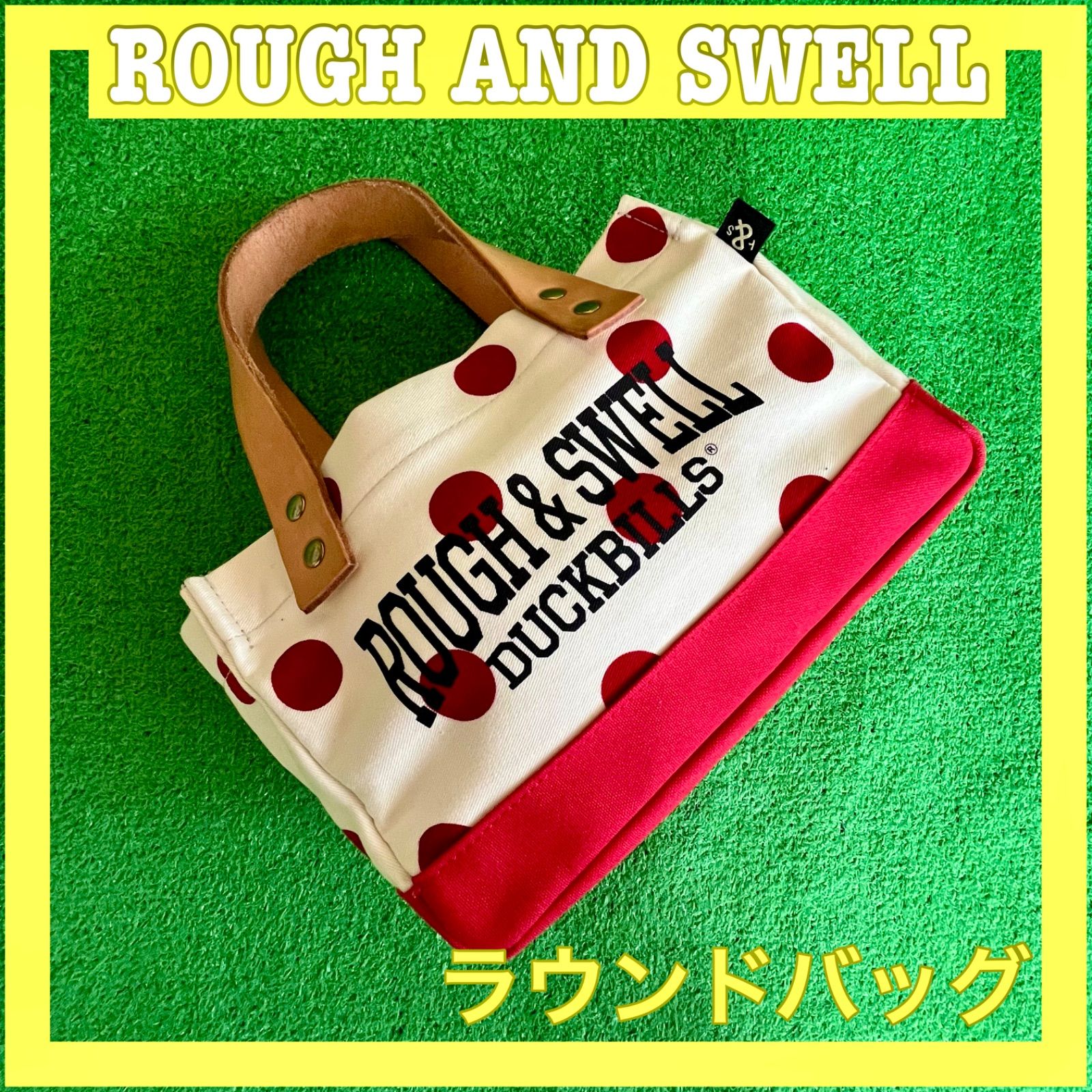 ROUGHu0026SWELL ラフアンドスウェル  ドット柄 ラウンドバッグ カートバッグ