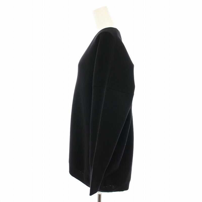 未使用品 イエナ 24AW スーパーファインスムースVネックプルオーバー ニット セーター 長袖 タグ付き F 黒 24080900355030 レディース イエナ IENA 24AW スーパーファインスムースVネックプルオーバー