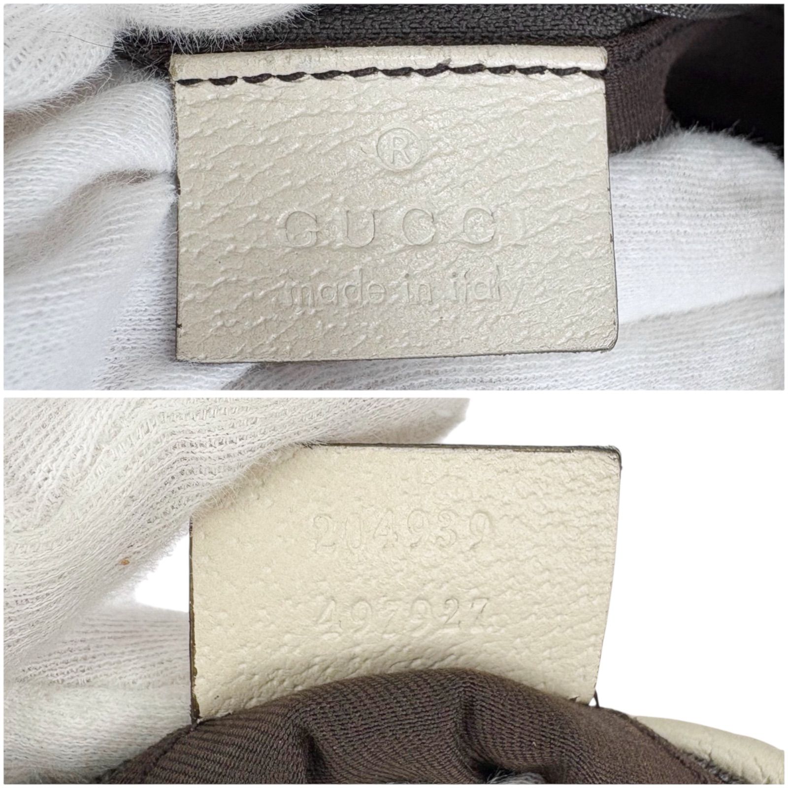 グッチ GUCCI ショルダーバッグ GGキャンバス シェリーライン リボン 
