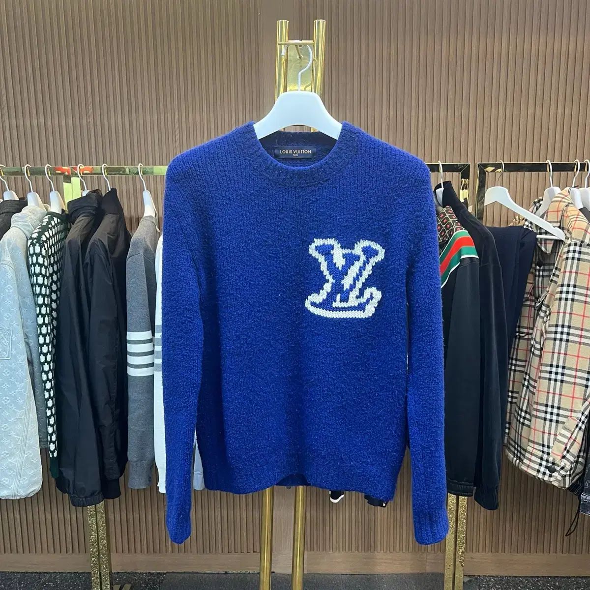 { S } Louis Vuitton(ルイヴィトン) LV インタルシア ニット セーター