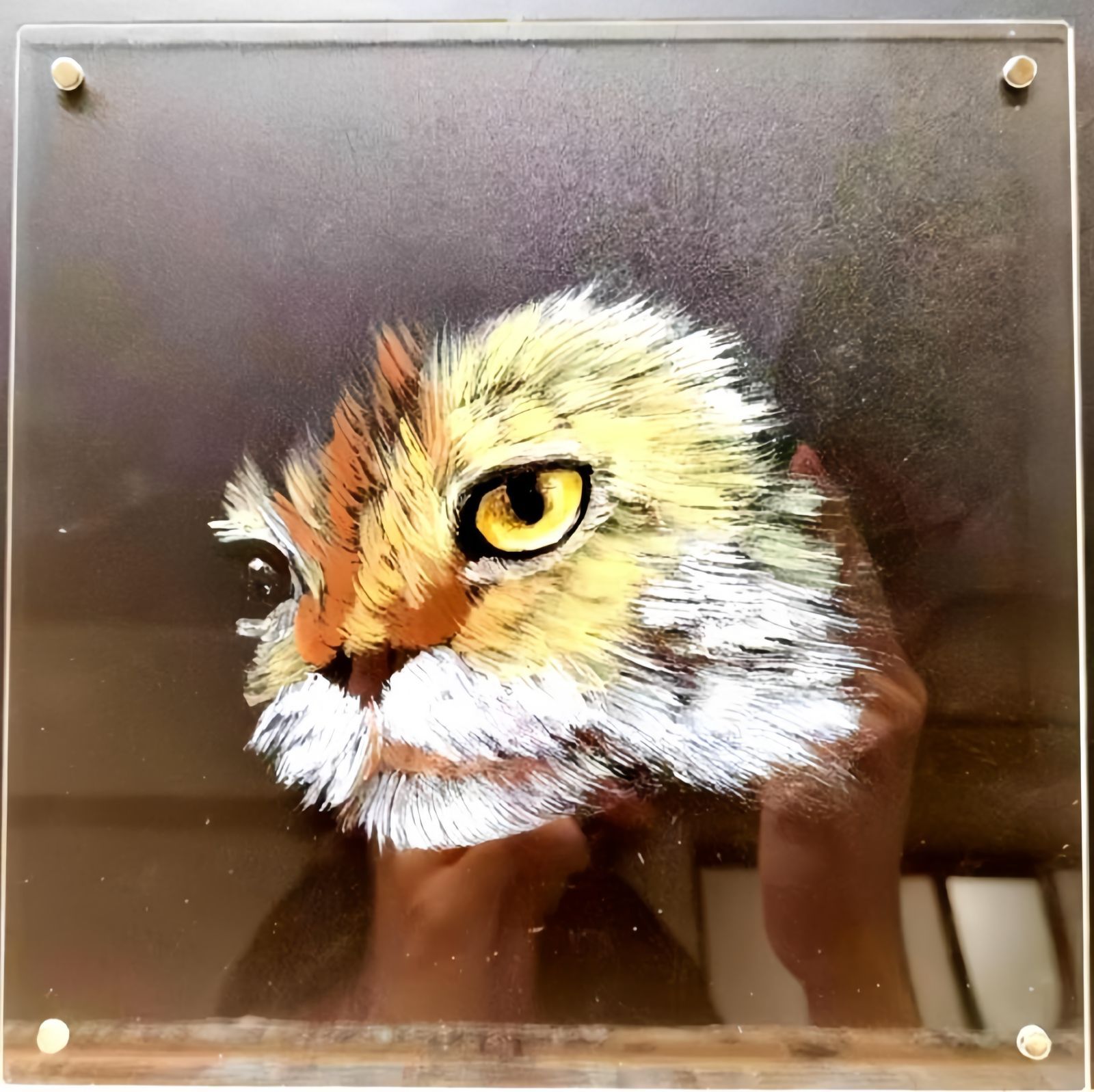 ペット 立体アクリル肖像画 完全オーダーメイド 犬 猫 写真から似顔絵