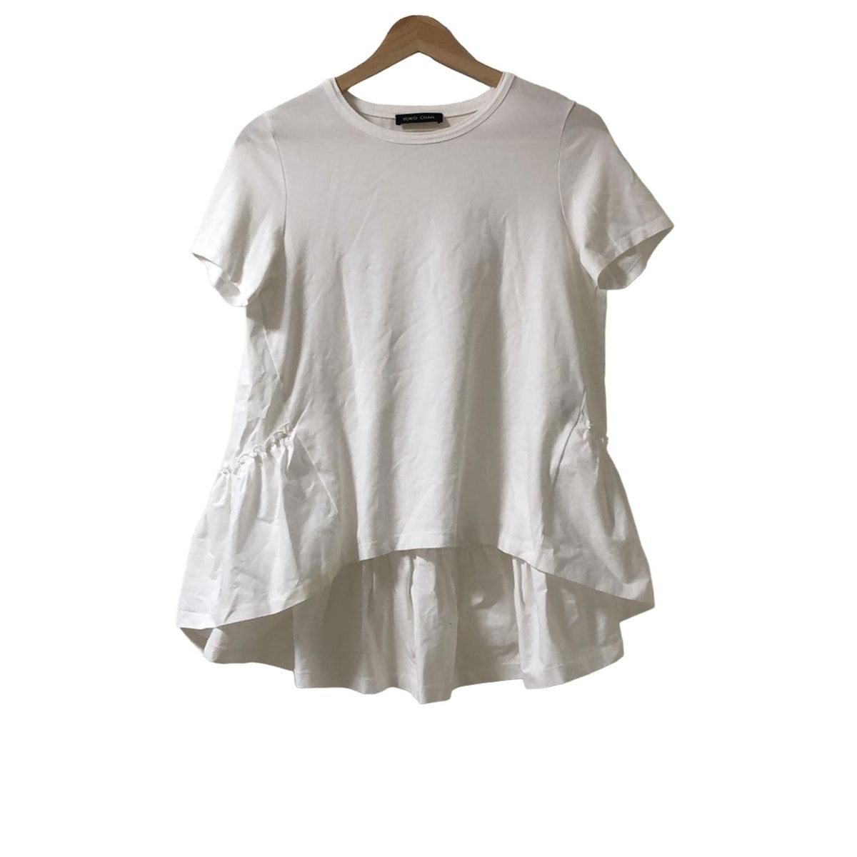 YOKO CHAN ヨーコ チャン 半袖カットソー サイズ40 M レディース - 白 ヘムフ