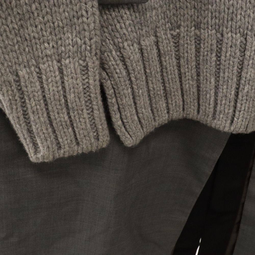 Sacai ニットワンピース 22SS チャコール グレー sacai Official Store サカイ オフィシャル Sacai ニットワンピース