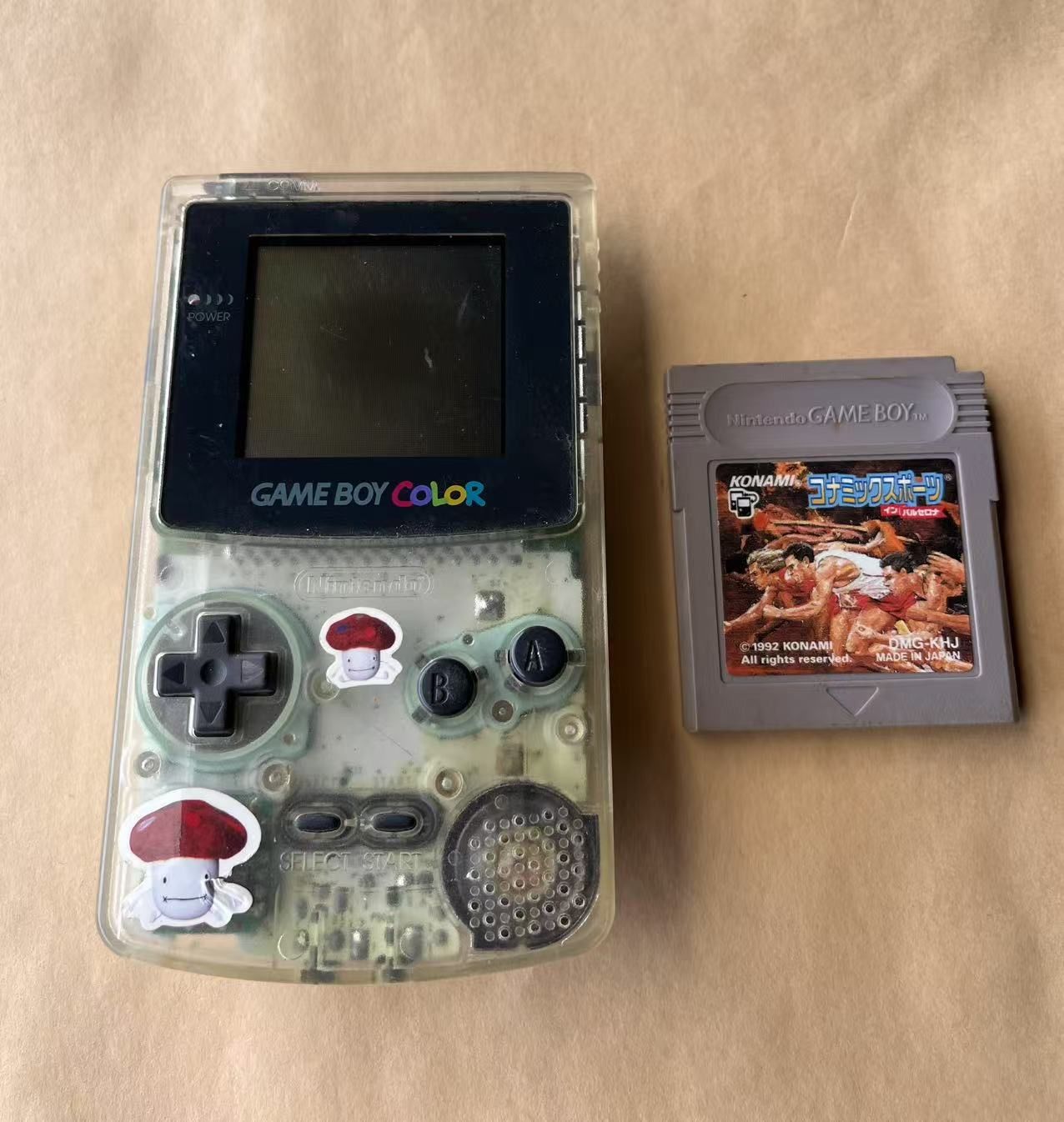 【信頼】 ゲームボーイカラー ソフト付き【動作未確認 本体 クリア Nintendo Switch