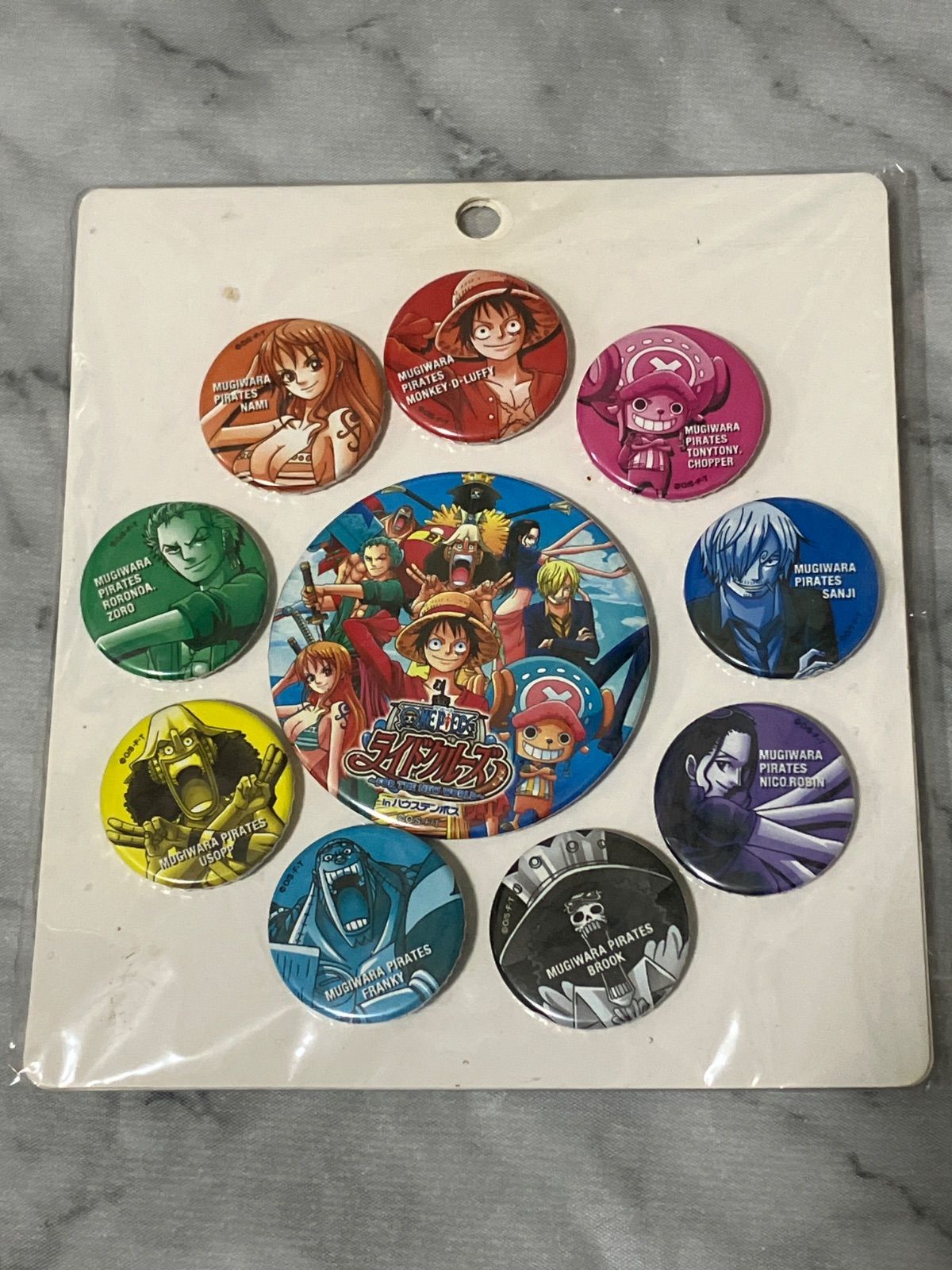 ワンピース ライドクルーズ 缶バッジセット ハウステンボス ONE