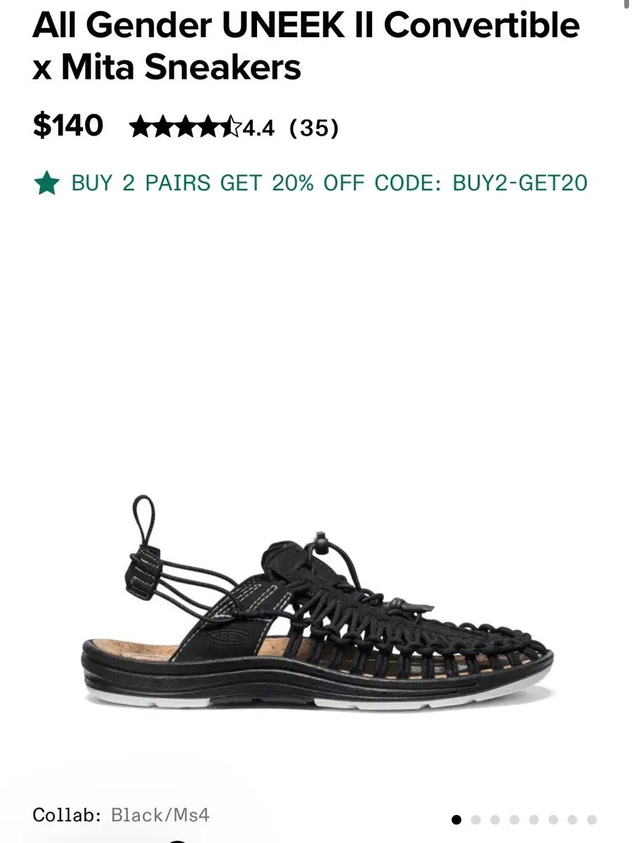 280 KEEN サンダル UNEEK II Convertible x