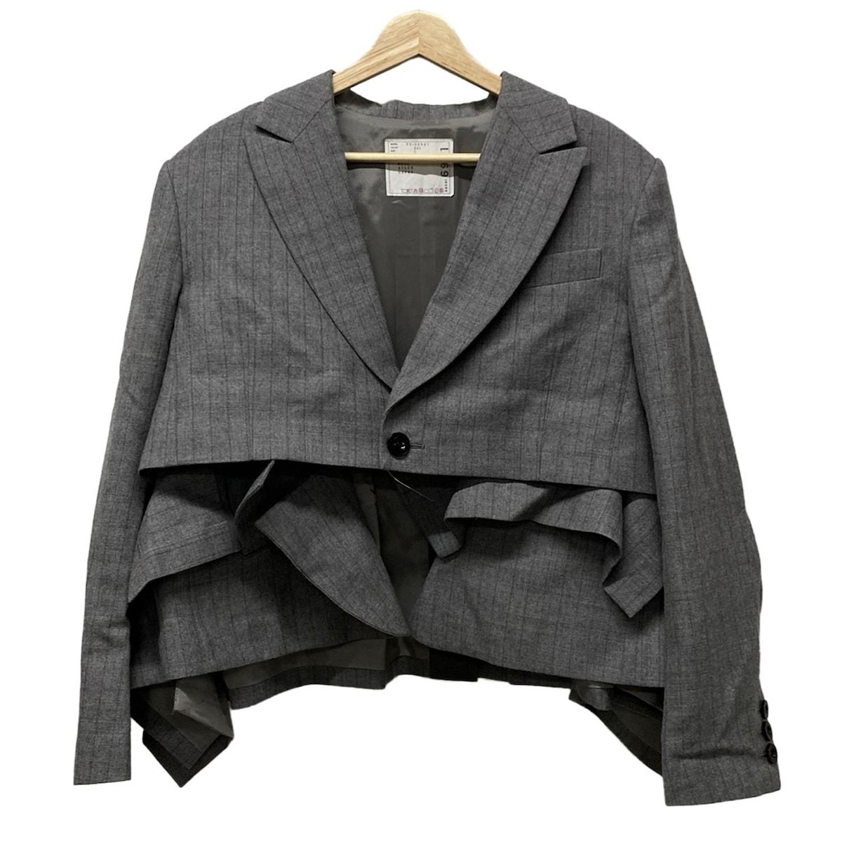 Sacai(サカイ) ジャケット サイズ1 S レディース美品 - 23-06981