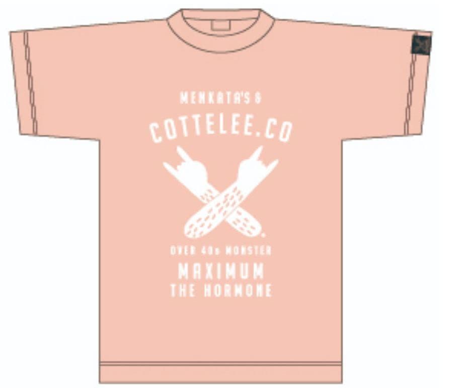 マキシマムザホルモン 爽やかドキドキシリーズ forties monster 40代の怪物 Tシャツ kamatoto ピンク XXL