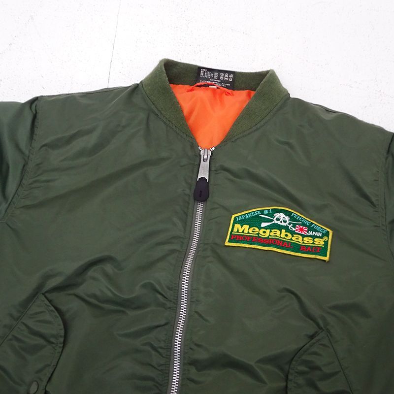 三重店】Megabass フライトジャケット MA-1 サイズ:L (メガバス)【089