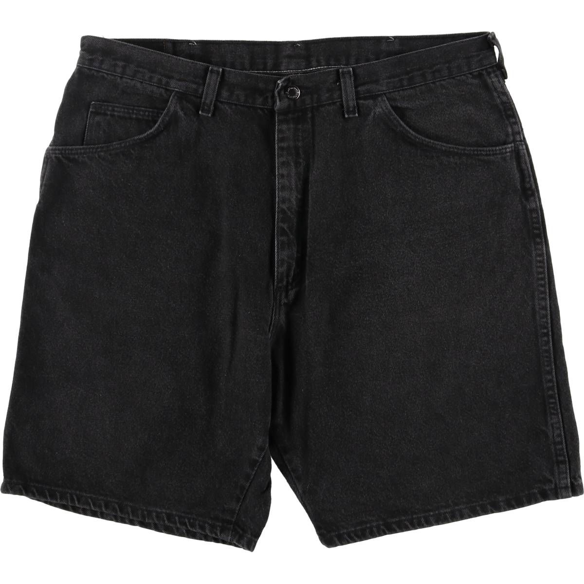 古着 ラングラー Wrangler ブラックデニムショーツ ショートパンツ メンズw37相当|eaa417661