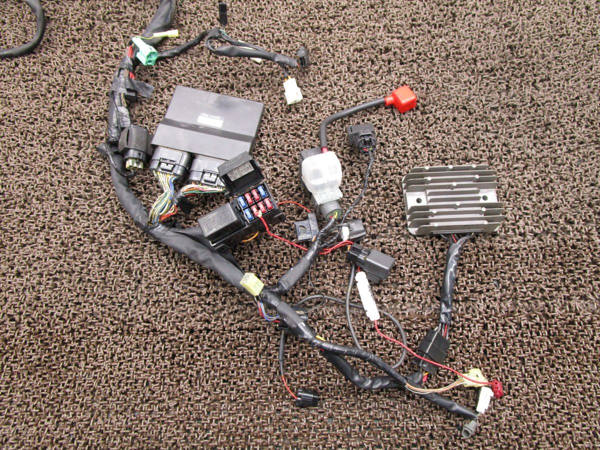 GSX-R600 メインハーネス △A5127 CDI レギュレター イグニッションコイル リレー GN7CA スズキ N727 動画有 FI インジェクション