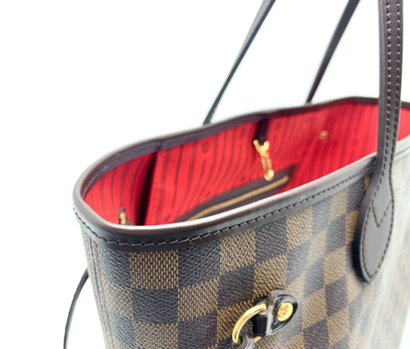 LOUIS VUITTON ルイヴィトン ダミエ ネヴァーフルMM 旧タイプ 内側