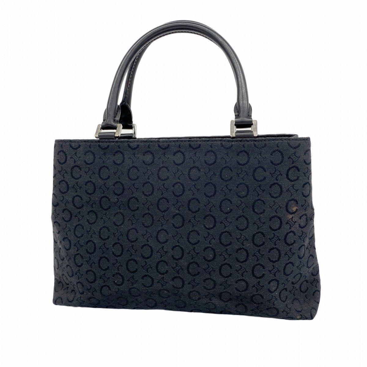 5eb2023】セリーヌ ハンドバッグ Cマカダム キャンバス ブラック  