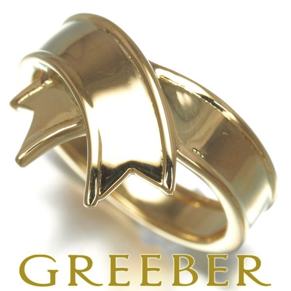 ティファニー リング リボン 9号 K18YG #168620 - メルカリ 