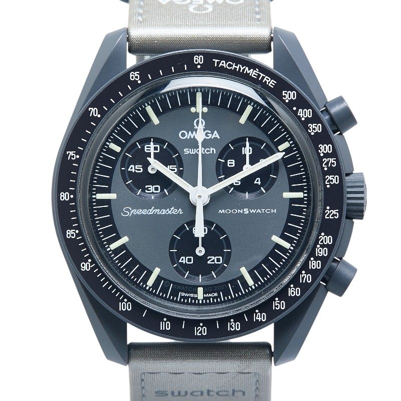 オメガ ×スウォッチ ムーンスウォッチ MISSION TO MERCURY SO33A100 セラミック ナイロン メンズ OMEGA 214-20832