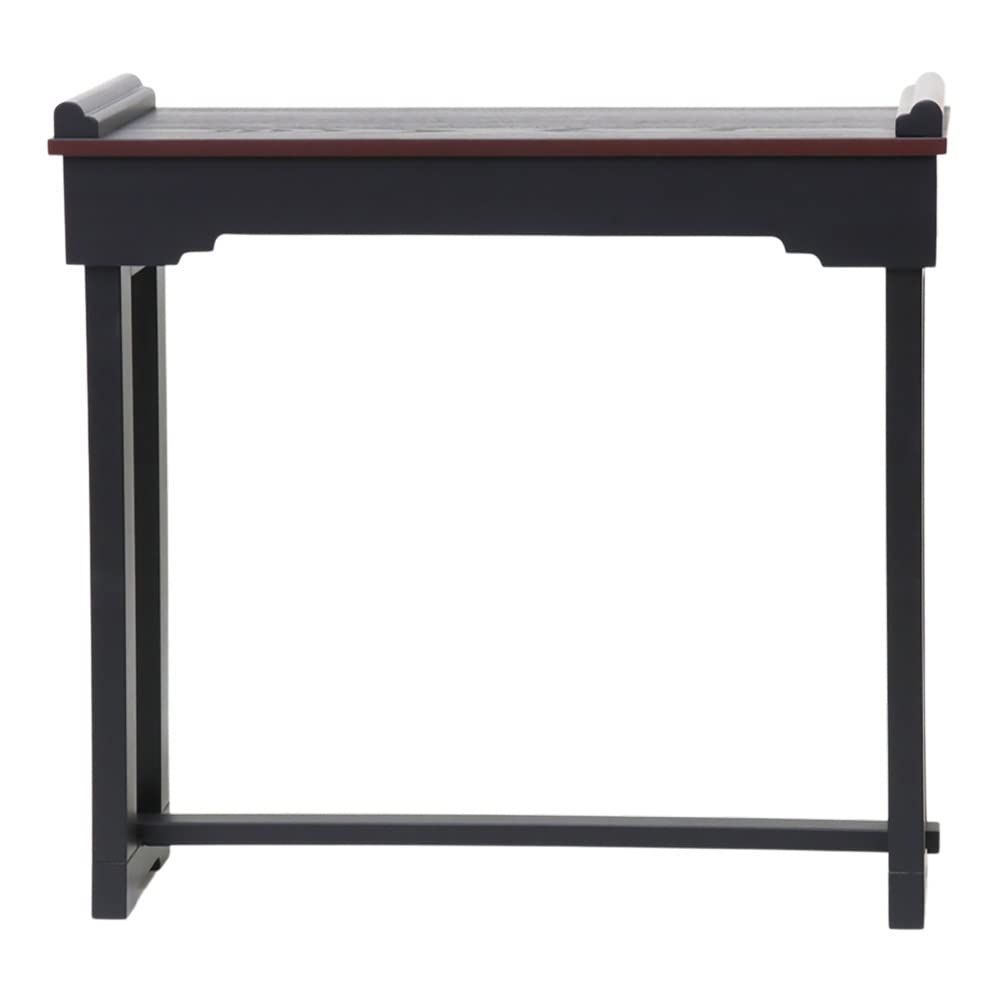  組立式 背高 立焼香机 なーむくまちゃん工房 2.5尺 幅75 cm 高さ68 黒塗り 万能卓 その他 文房具 事務用品