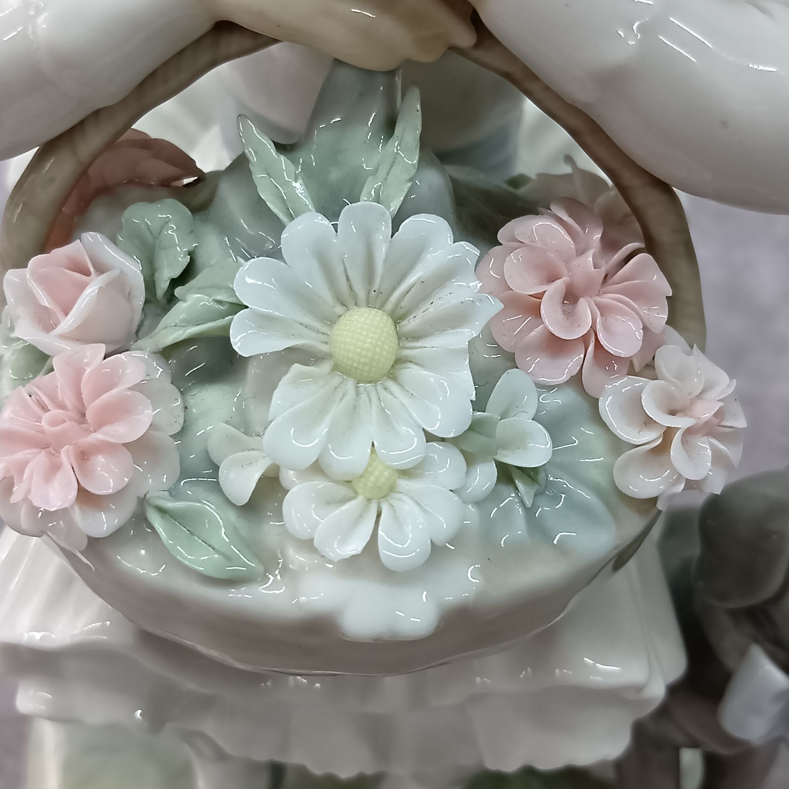 絶版】LLADRO リヤドロ 花咲く季節に 1970年代制作 高さ21cm