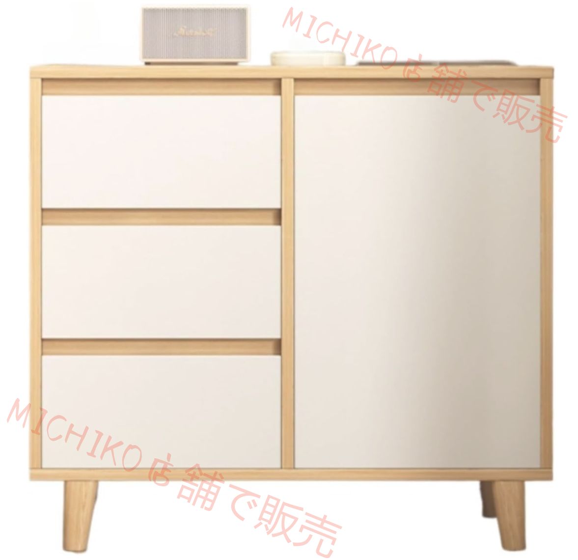 大容量キャビネット シンプル組立 引き出し付き リビングオーガナイザー 壁掛け シンプ 無垢材オーガナイザー パントリー棚 キャビネット ルデザイン キッチン用 リビング用