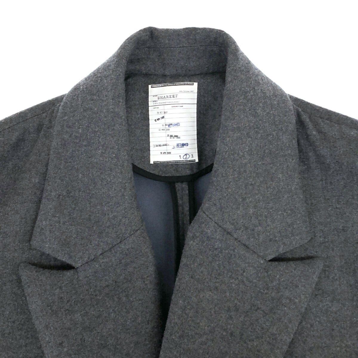 SHAREEF シャリーフ W-FACE MIDDLE COAT ダブルフェイスミドルコート 