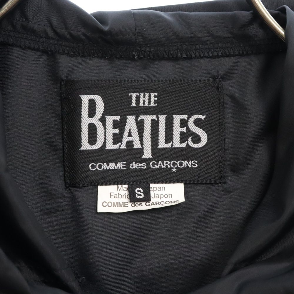 THE BEATLES COMME des GARCONS (ザビートルズ コムデギャルソン) バックプリント フード付き ナイロンジャケット  ブラック VK-J001 - メルカリ