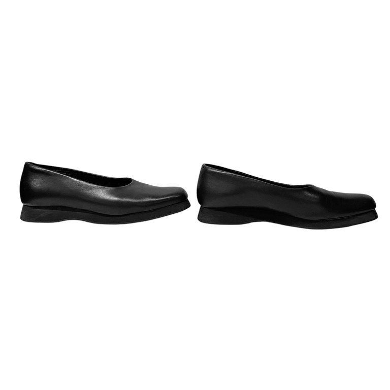 Yohji Yamamoto +NOIR カーフレザーフラットパンプス バレエシューズ 