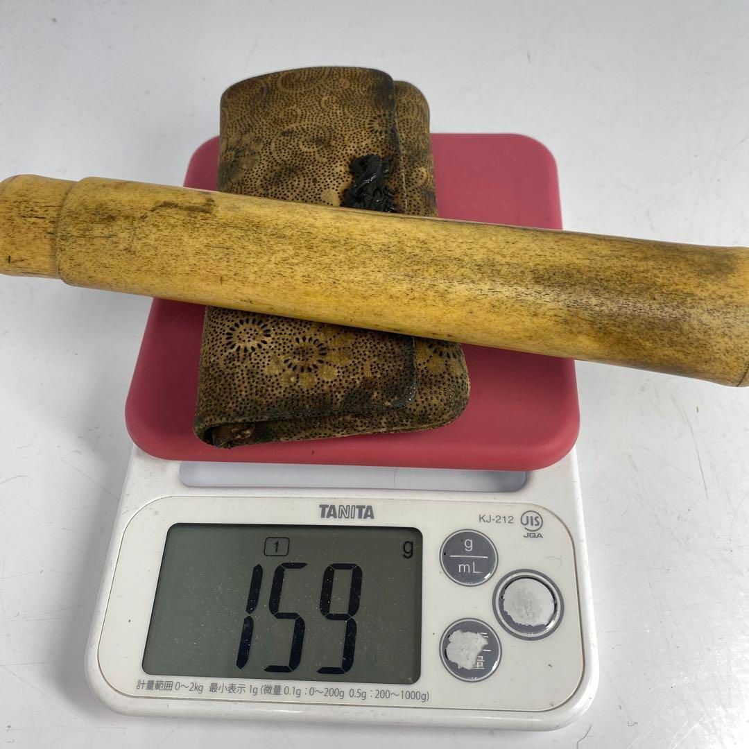 たばこ入 骨製キセル筒
